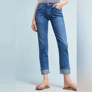 Citizens of Humanity Jazmin High-Rise Ankle Cuffed Slim Straight Jeans